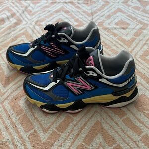 New Balance 9060 Kids' Blue and Pink Sneakers